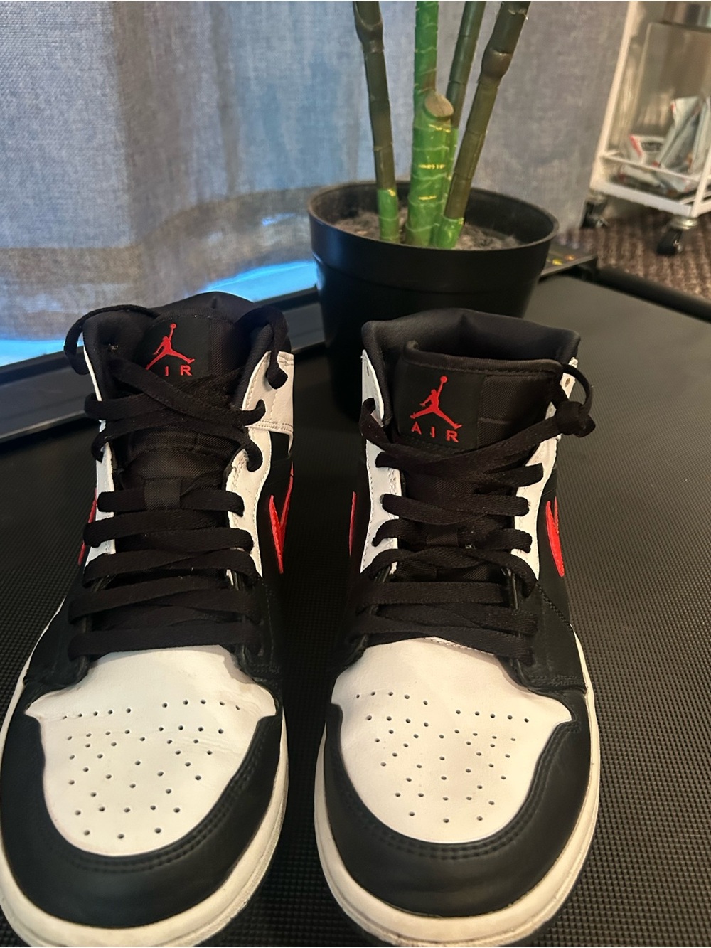 Nike Men's High-Top Sneakers - Black/White/Red